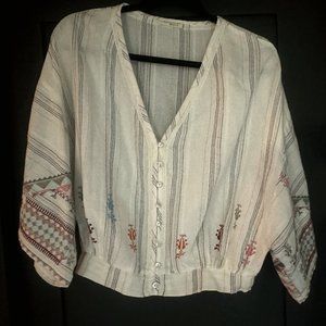 Lovestitch boho embroidered top